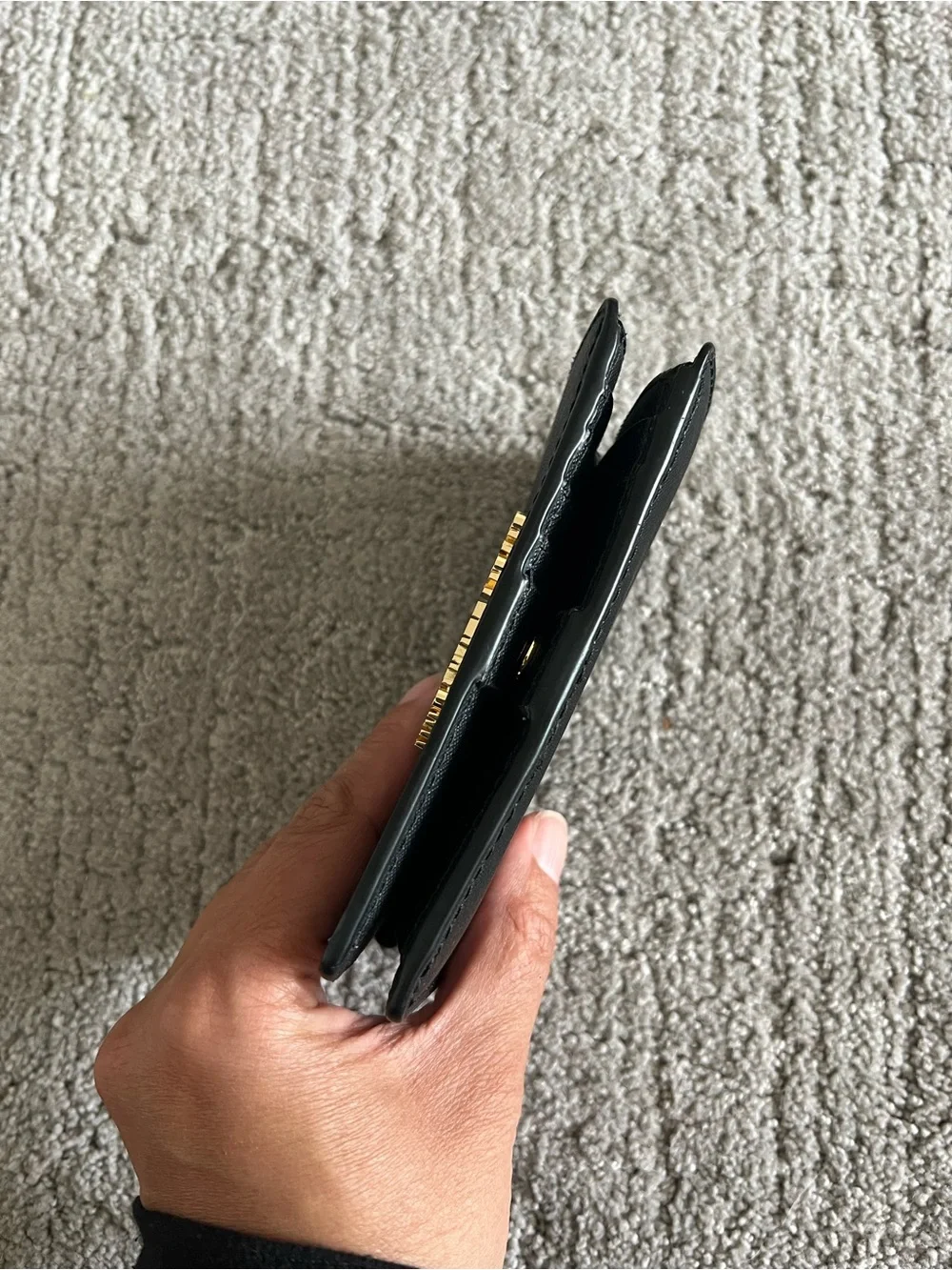 Michael Kors Black Wallet with Gold Logo